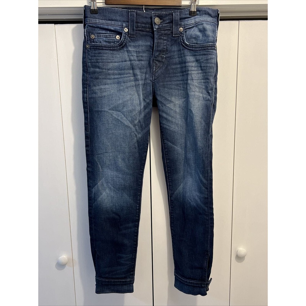 True Religion Rocco No Flap SE Relaxed Skinny Jeans, Button Fly/Legs, Sz 30x28
